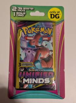 Pokemon DG 2 Pack Mini Booster Pack - Sun & Moon Unified Minds Sealed - Image 1