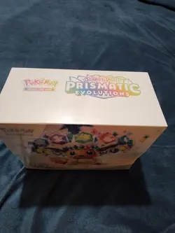 Pokemon Prismatic Evolutions Pokemon Center ETB Elite Trainer Box W/Acrylic case - Image 2