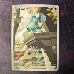 Pokemon Golett ⭐ 122/086 Holo Illustration Rare Black Bolt 2025 Pokemon NM - Image 1