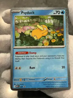 Pokemon TCG Psyduck MEP 007 Mega Evolution Black Star Promo Holo NM - Image 3