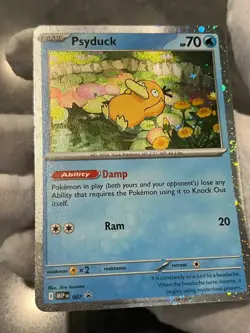 Pokemon TCG Psyduck MEP 007 Mega Evolution Black Star Promo Holo NM - Image 4
