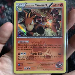 HOLO RARE Team Magma’s Camerupt 2/34 Double Crisis Pokemon Foil Grunt Art - Nm - Image 1