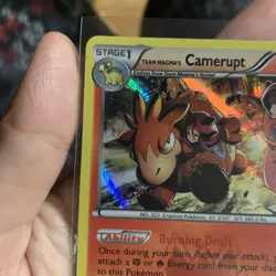 HOLO RARE Team Magma’s Camerupt 2/34 Double Crisis Pokemon Foil Grunt Art - Nm - Image 3