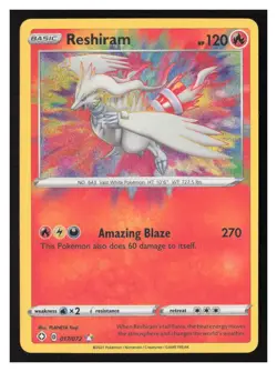 Reshiram Shining Fates #017/072 Pokemon Amazing Rare - Image 1