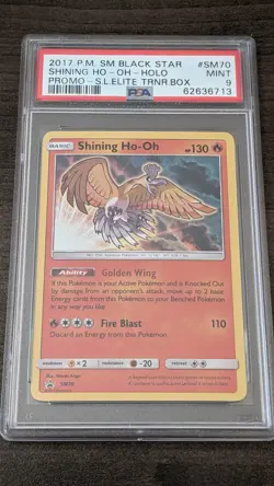 SHINING HO-OH 2017 Pokemon #SM70 PSA 9 MINT Shining Legends PROMO! HO OH! Graded - Image 1