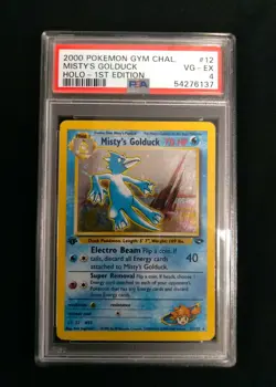 Graded PSA 4 2000 Pokemon Gym Challenge - Misty's Golduck - HOLO 1st Edition #12 - Image 1