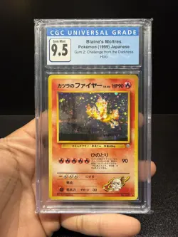 1999 POKEMON JAPANESE GYM 2 HOLO #146 BLAINE'S MOLTRES CGC 9.5 GEM MINT - Image 1