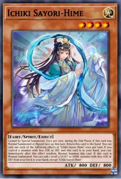 Yugioh Ichiki Sayori-Hime DOOD-EN030 1st Edition Super Rare For Osk - Image 1