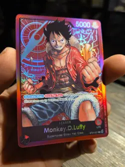 Monkey.D.Luffy Leader Foil Pre-Errata - NM - One Piece TCG - ST01-001 - English - Image 2