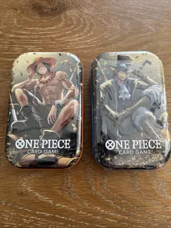 One Piece TCG Lot of (2), Mini Tin Vol. 2, OP-13 Sealed - (1) Ace & (1) Sabo! - Image 1