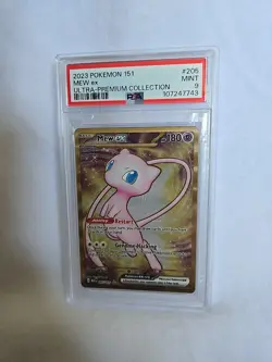 Mew EX Ultra Premium Collection Metal Card Scarlet & Violet 151 PSA 9 - Image 1