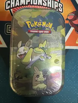 Pokemon Galar Pals Mini Tin 2 Packs Metallic Art Card C23 Yamper Morpeko - Image 1