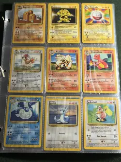1999 Pokemon Base Set COMPLETE Unlimited Edition NON HOLO Cards 17-102 NM/LP - Image 1
