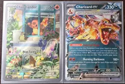 Pokemon Cards Lot (1 Black Star Promo - Charmander 151 - Charizard Ex Full Art) - Image 1
