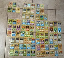 Pokemon Card Base Set Lot Plus More Holos Gyrados Aerodactyl Vaporeon - Image 1