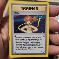 Pokemon Misty Gym Heroes Holo Rare Trainer Card 18/132 English 2000 Wizards - Image 1
