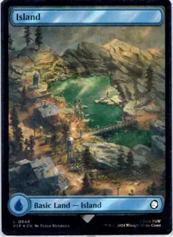 Island (Surge Foil) | Foil | Universes Beyond: Fallout | 848 | NM | 2024 - Image 1