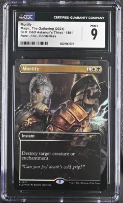 MORTIFY Secret Lair Foil D&D Astarion's Thirst CGC 9 MTG [Nostalgium] - Image 1