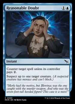 1x Reasonable Doubt - Foil NM Eng MTG - Murders Karlov Manor - Image 1