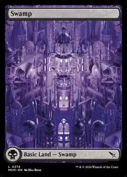 1x Swamp (#274) - Foil NM Eng MTG - Murders Karlov Manor - Image 1