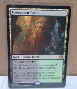 1x Overgrown Tomb - Lorwyn Eclipsed Rare Land - NM - MTG - Magic The Gathering - Image 1