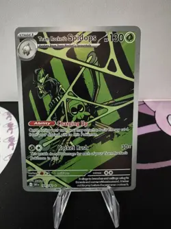 Team Rocket's Spidops 187/182 SV10: Destined Rivals Illustration Rare Pokemon NM - Image 1