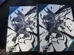 Pokemon TCG Binder Lot (2) – Zekrom Black Bolt Black & White Binders – Empty - Image 1