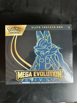 Pokemon TCG Mega Evolution Lucario Elite Trainer Box ETB NEW FACTORY SEALED - Image 1