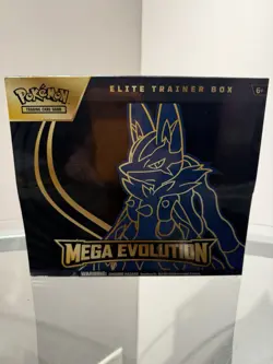 Pokemon TCG Mega Evolution Lucario Elite Trainer Box – Factory Sealed - Image 1