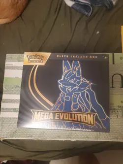 Pokemon TCG Mega Evolution 2025 Lucario ETB Elite Trainer Box Sealed - Image 1