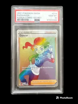DANCER 274/264 PSA 10 GEM MINT - FUSION STRIKE HOLO SECRET RARE POKEMON TCG ENG - Image 1