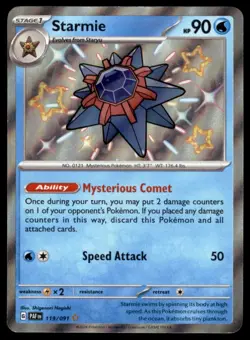 STARMIE 119/091 - PALDEAN FATES - SHINY - POKEMON TCG - ENG - 2024 - Image 1