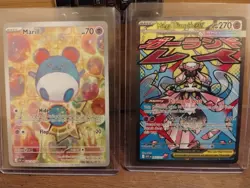 Lot Of 2 Pokemon Cards Marill IR & Mega Diancie Ex IR Ascended Heroes SIR - Image 1