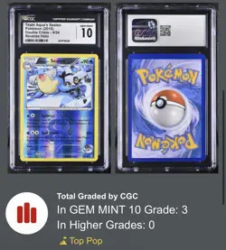 CGC 10 2015 Pokemon XY Double Crisis Reverse Holo Team Magma's Sealeo #4 - Image 1