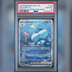 Pokemon PSA 10 Jellicent EX 168/086 Special Illustration Rare 2025 - Image 1