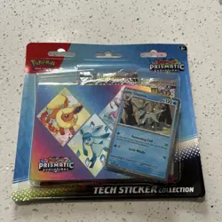 Pokemon TCG Prismatic Evolutions Tech Sticker Collection New - Image 1