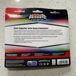 Pokemon TCG Prismatic Evolutions Tech Sticker Collection New - Image 2