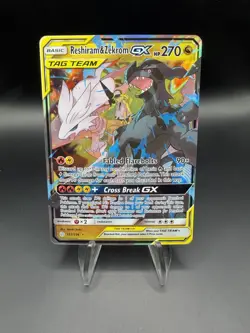 Pokemon TCG Reshiram & Zekrom GX Cosmic Eclipse Ultra Rare - Image 1