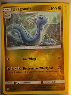 Pokemon TCG Unified Minds Sun & Moon Reverse Holo #150 Dragonair - Image 1