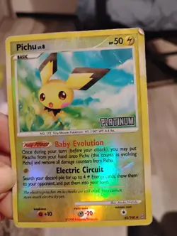 Pokemon Pichu Stormfront 45/100 50 HP Uncommon Reverse Holo Basic Atsuko Nishida - Image 1