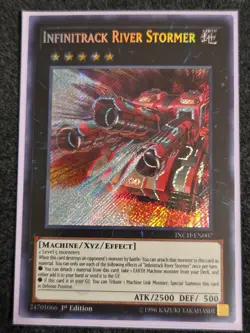 Yugioh Infinitrack River Stormer INCH-EN007 Secret Rare 1st Edition NM - Image 1