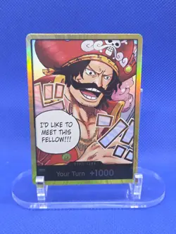 One Piece Carrying On His Will OP13 GOLD Don!! Card Gol.D.Roger Foil NM ENGLISH - Image 1