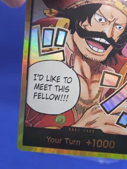 One Piece Carrying On His Will OP13 GOLD Don!! Card Gol.D.Roger Foil NM ENGLISH - Image 5