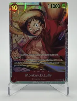 One Piece Monkey .D. Luffy Holo Foil ST10-006 SR - The Three Captains - Image 1