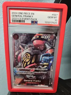 PSA 10 General Franky (CS 2023 Event Pack) P-027 One Piece Championship Promo - Image 1