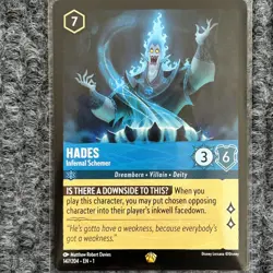 Disney Lorcana The First Chapter Hades Infernal Schemer 147/204 Legendary NM - Image 1