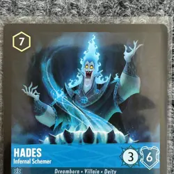 Disney Lorcana The First Chapter Hades Infernal Schemer 147/204 Legendary NM - Image 3