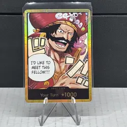 Don Card Gol.D.Roger Gold Frame OP13 Carrying On His Will One Piece Gold DON!! - Image 1