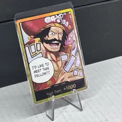 Don Card Gol.D.Roger Gold Frame OP13 Carrying On His Will One Piece Gold DON!! - Image 2