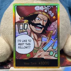 One Piece TCG Gol.D.Roger GOLD DON!! Card (OP-13) English NM - Image 1